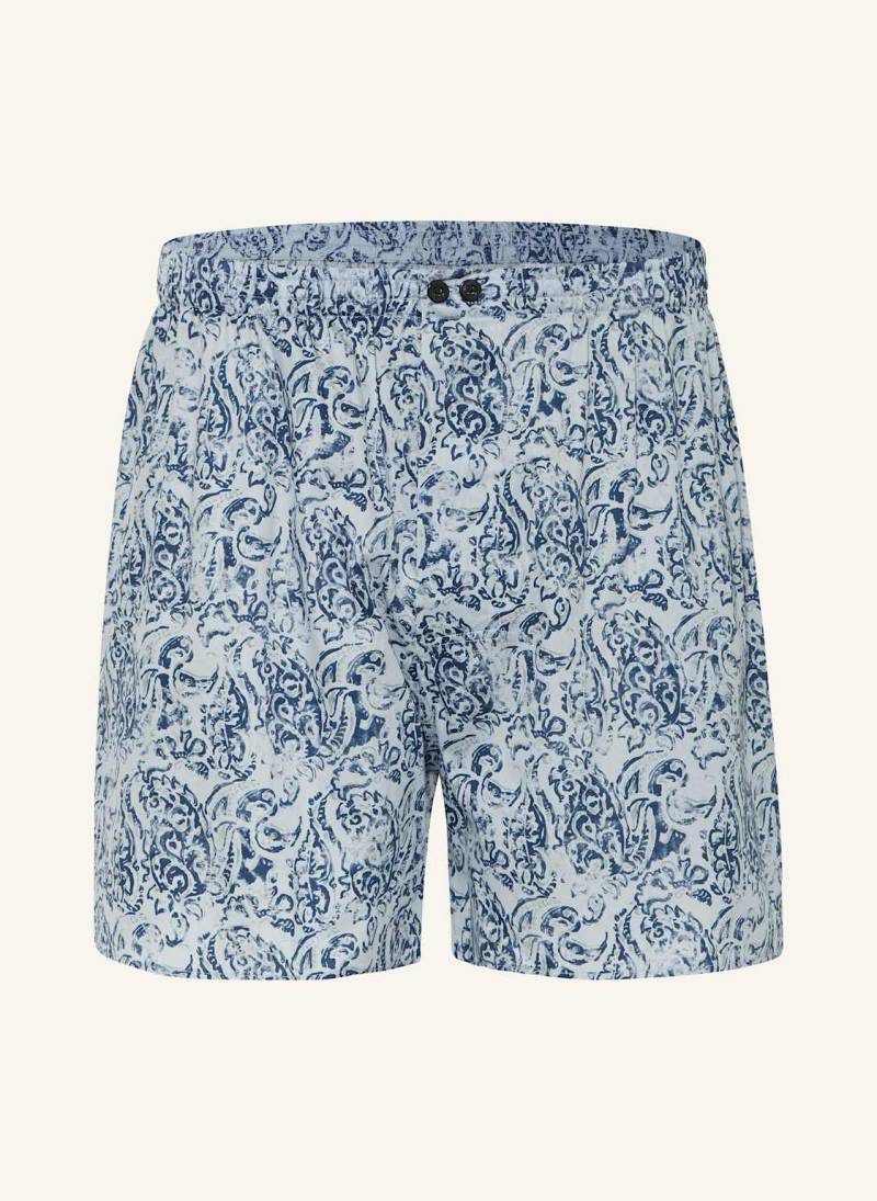 Zimmerli Web-Boxershorts Cotton Sateen Print blau von Zimmerli