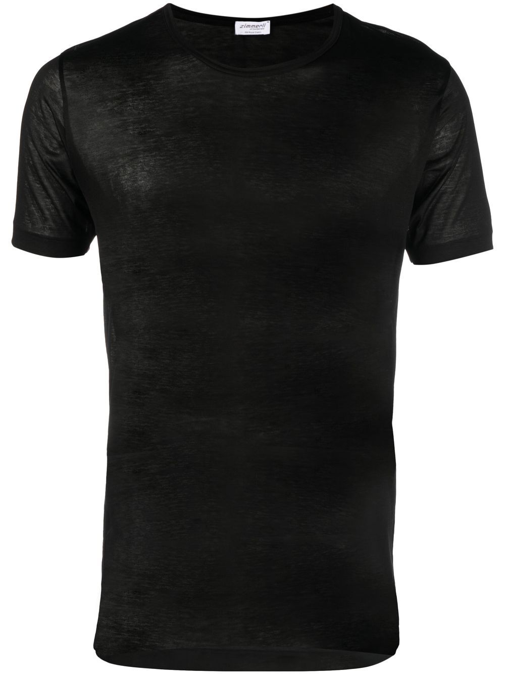 Zimmerli crew neck T-shirt - Black von Zimmerli