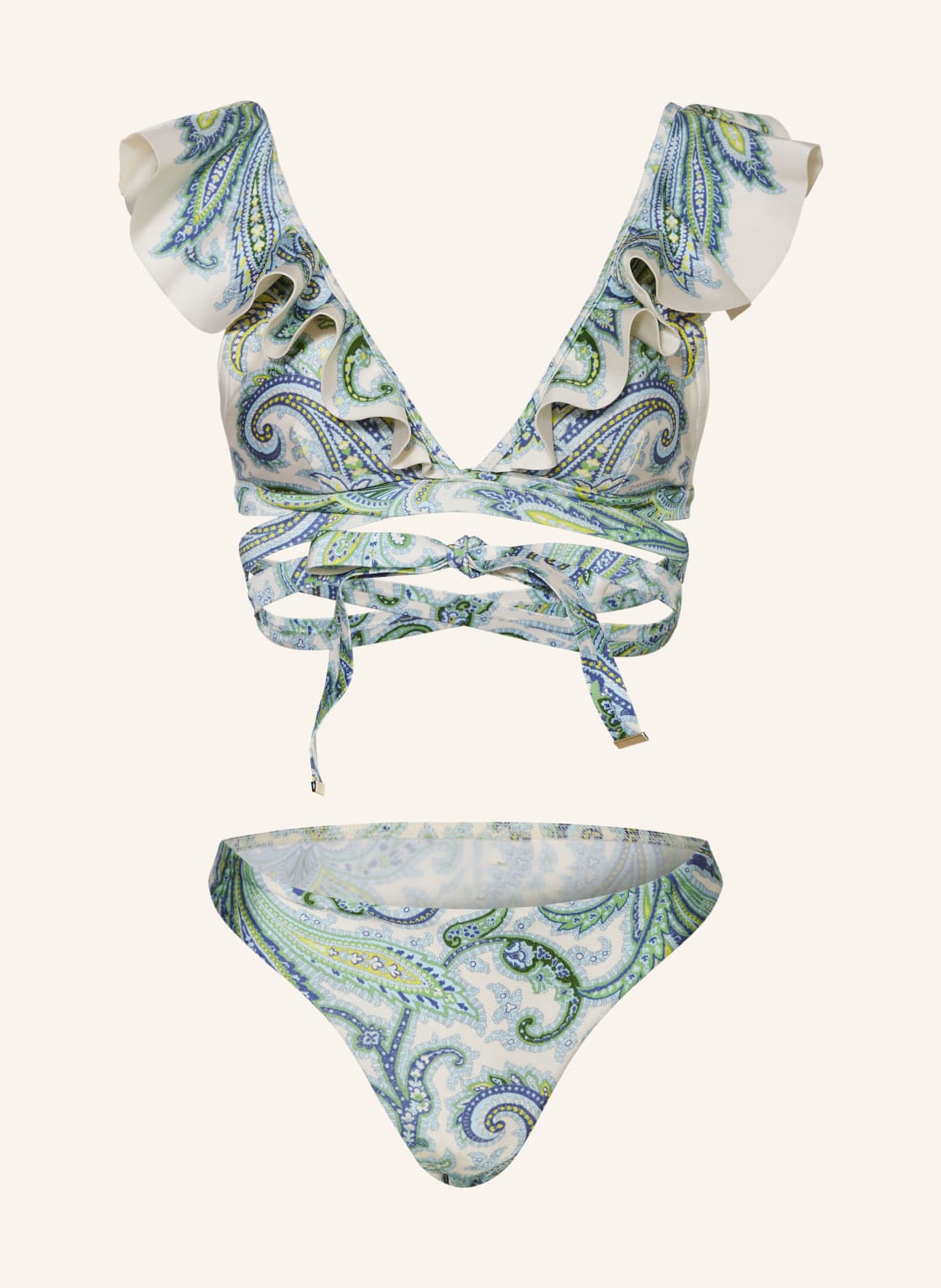 Zimmermann Bralette-Bikini Ottie weiss von Zimmermann