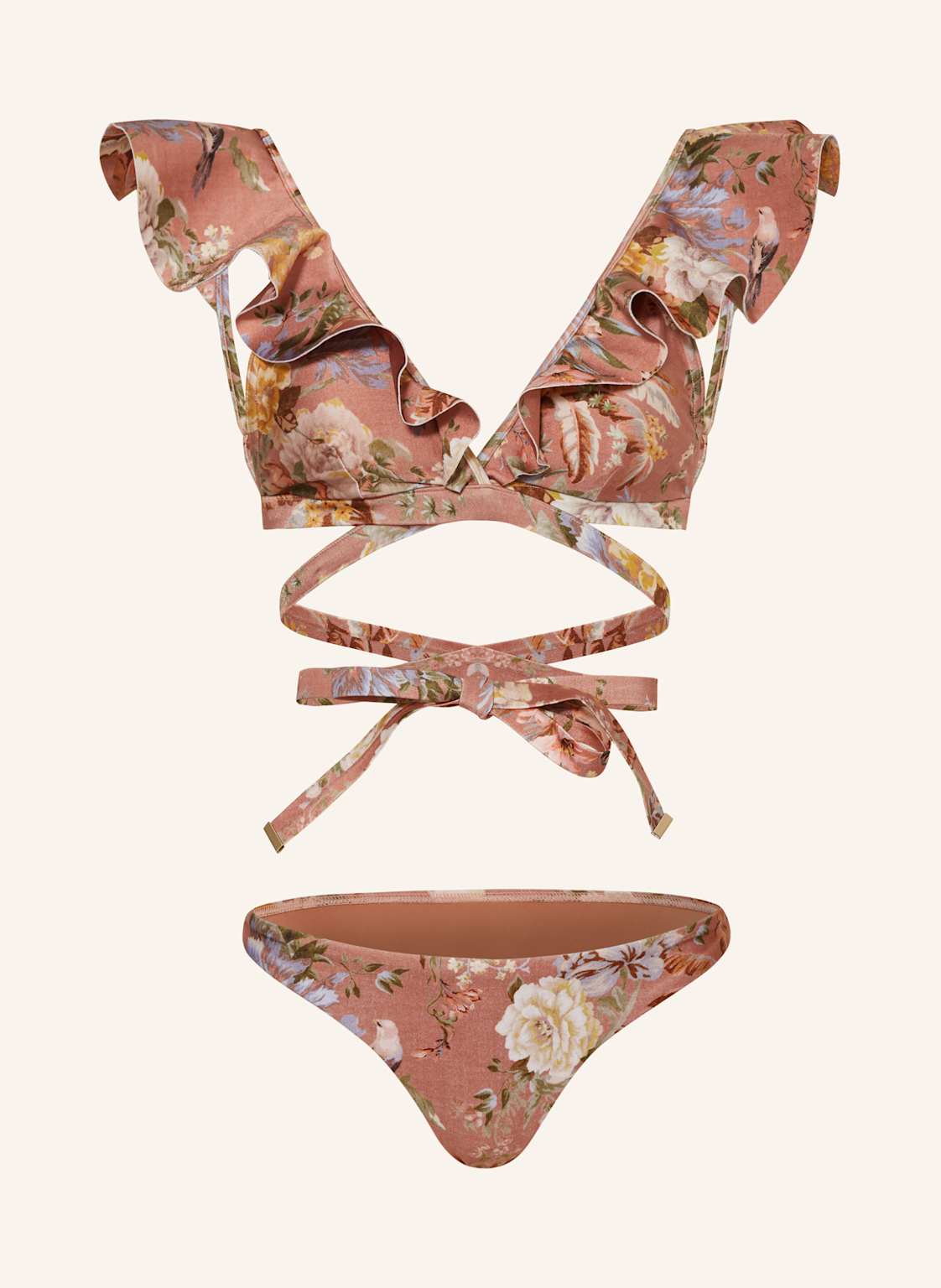 Zimmermann Bralette-Bikini Tallow pink von Zimmermann