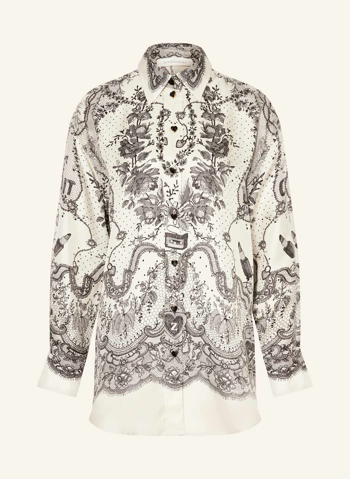 Zimmermann Hemdbluse Aus Seide schwarz Zimmermann Hemdbluse Aus Seide schwarz von Zimmermann