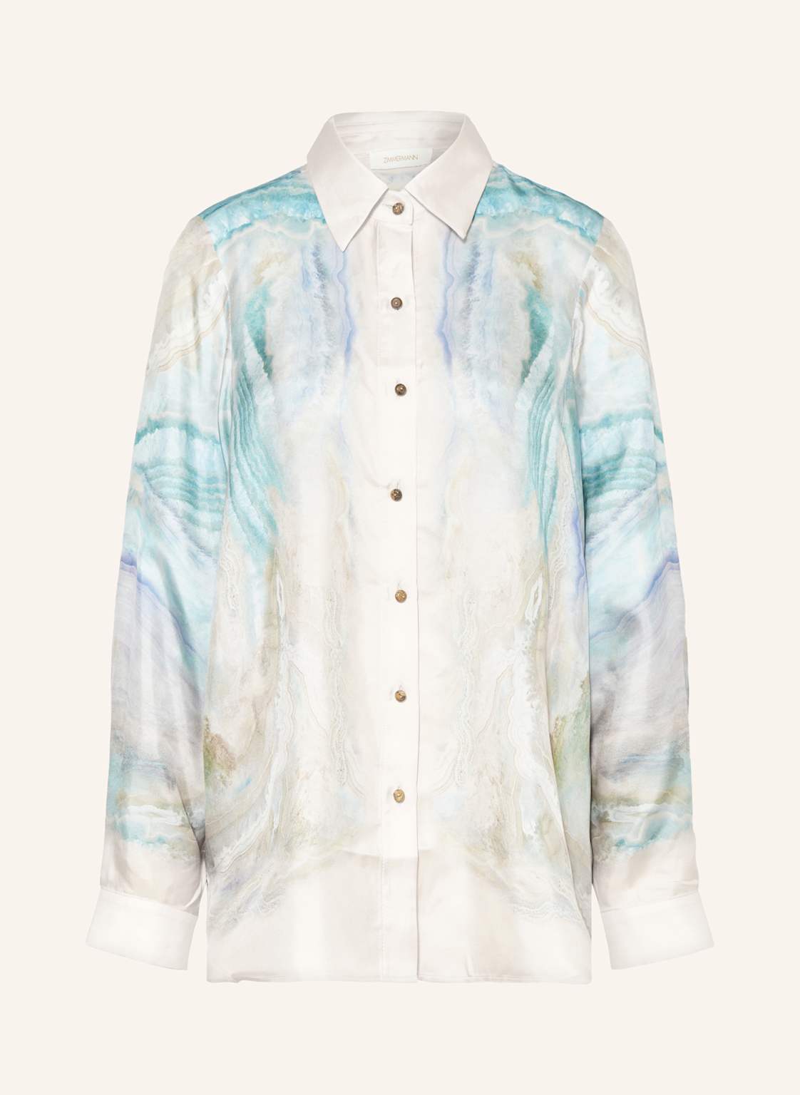 Zimmermann Hemdbluse Illuminate Aus Seide blau Zimmermann Hemdbluse Illuminate Aus Seide blau von Zimmermann