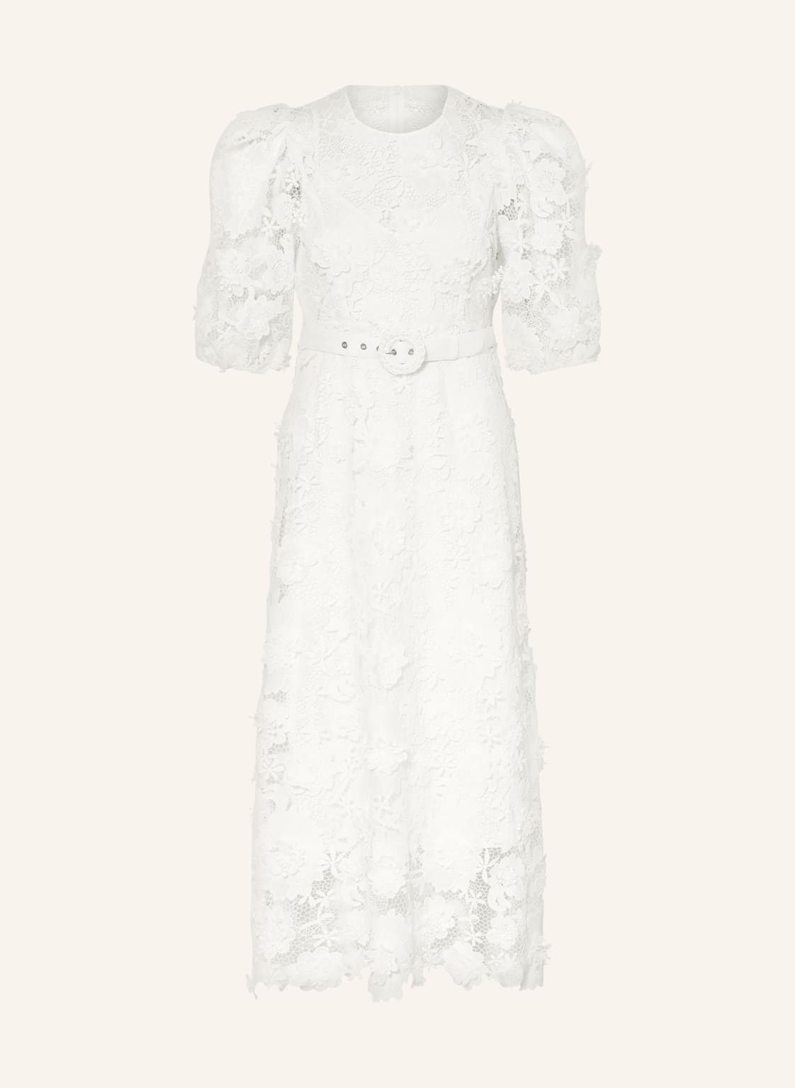 Zimmermann Kleid Halliday Mit Häkelspitze weiss von Zimmermann