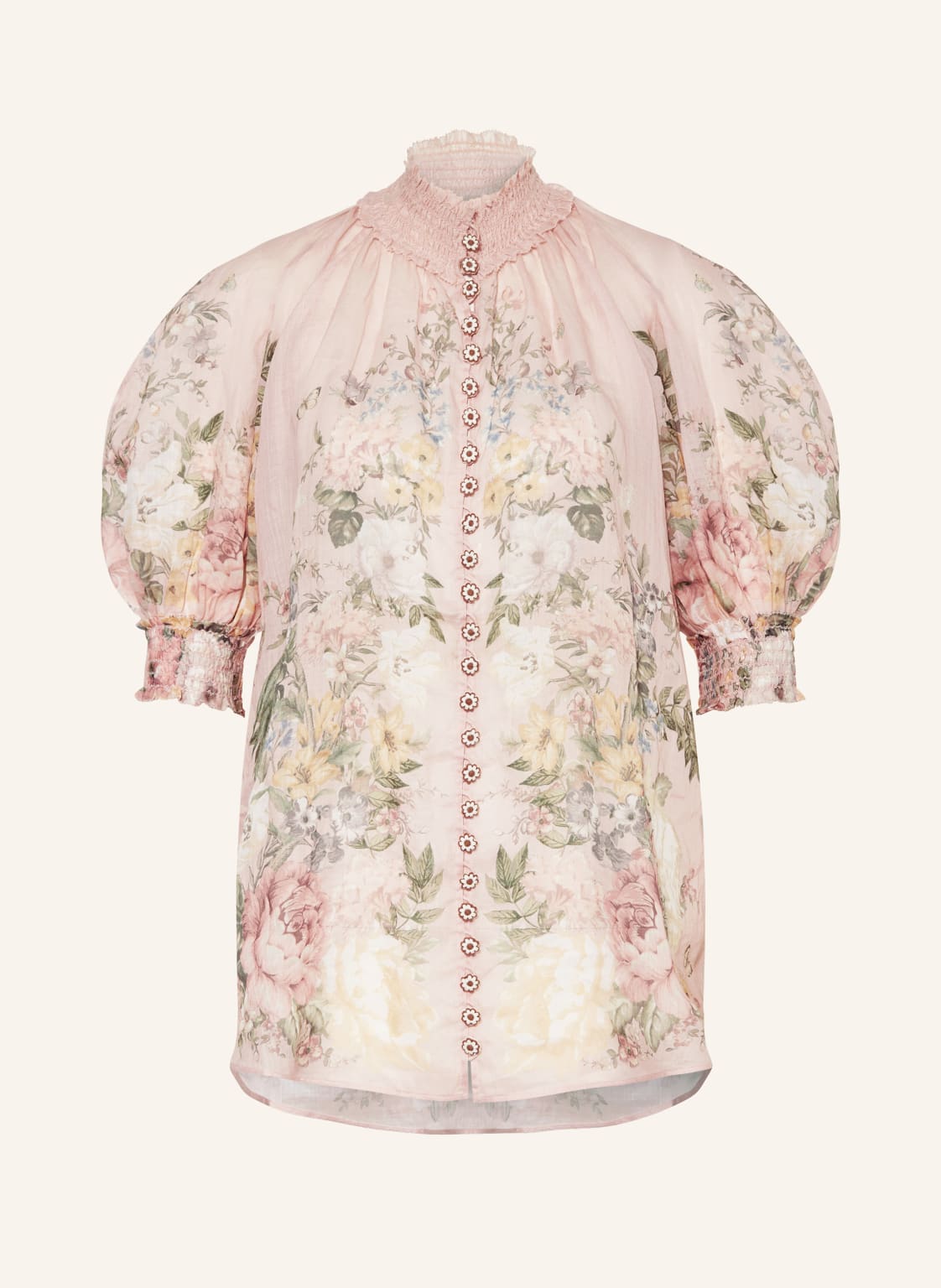 Zimmermann Leinenbluse Waverly rosa von Zimmermann