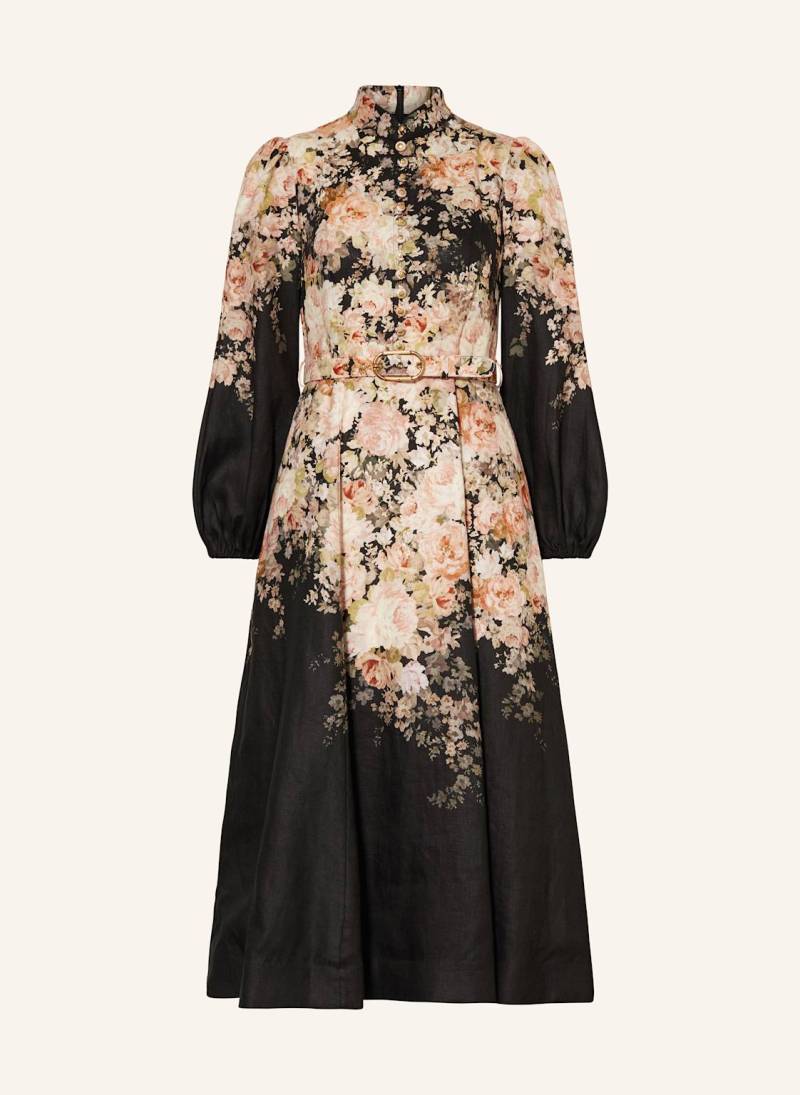 Zimmermann Leinenkleid schwarz von Zimmermann