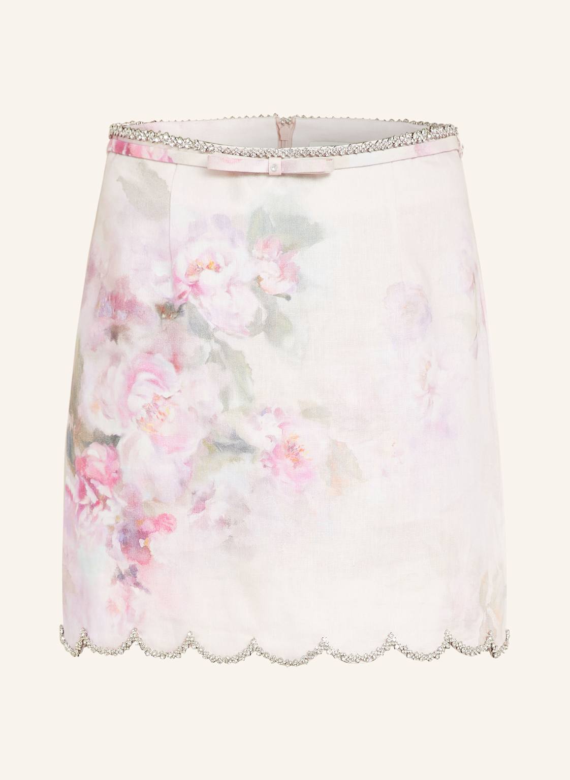 Zimmermann Leinenrock Crush Mit Schmucksteinen pink Zimmermann Leinenrock Crush Mit Schmucksteinen pink von Zimmermann