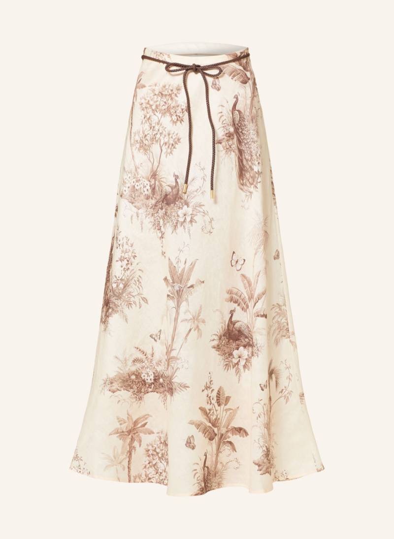 Zimmermann Leinenrock Waverly beige von Zimmermann