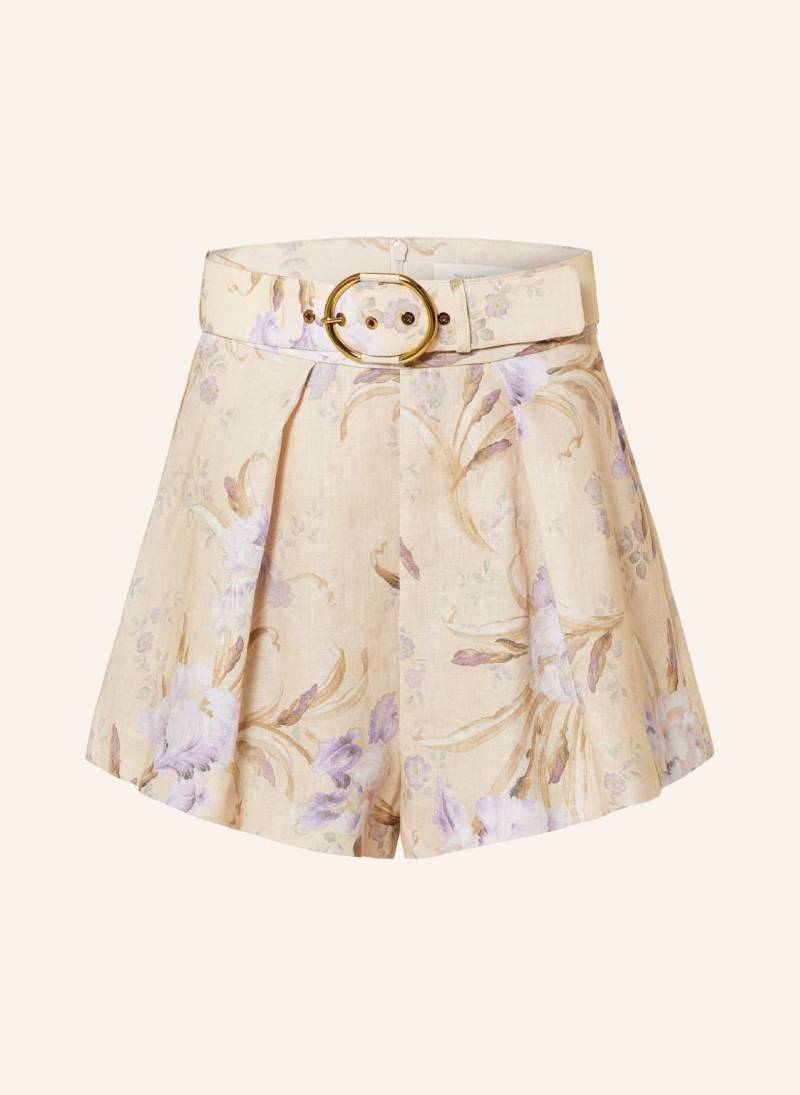 Zimmermann Leinenshorts Eden beige von Zimmermann