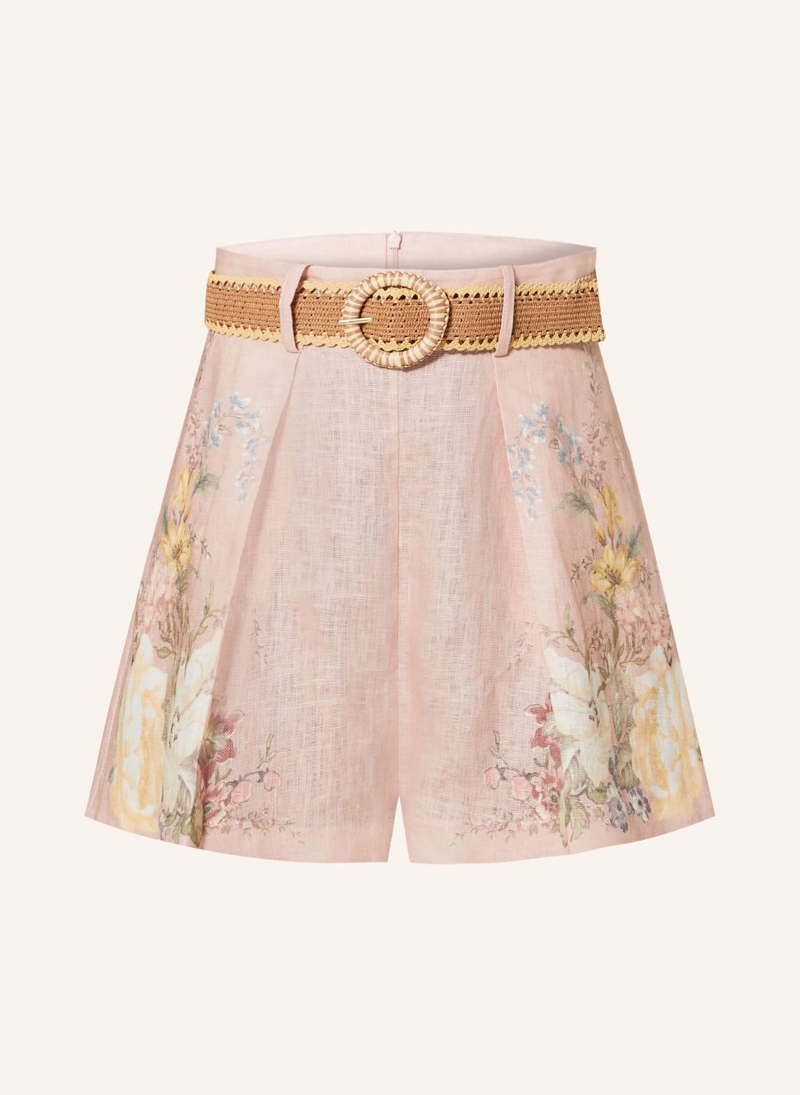 Zimmermann Leinenshorts Waverly rosa von Zimmermann