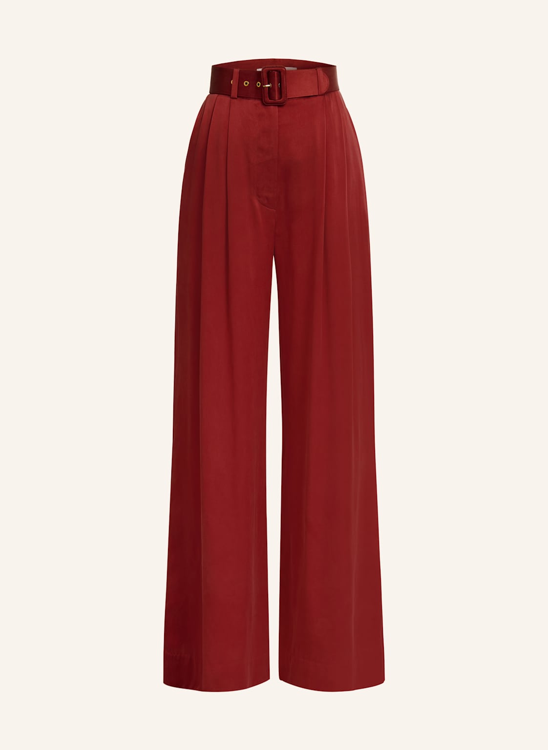 Zimmermann Satin-Marlenehose Aus Seide rot von Zimmermann