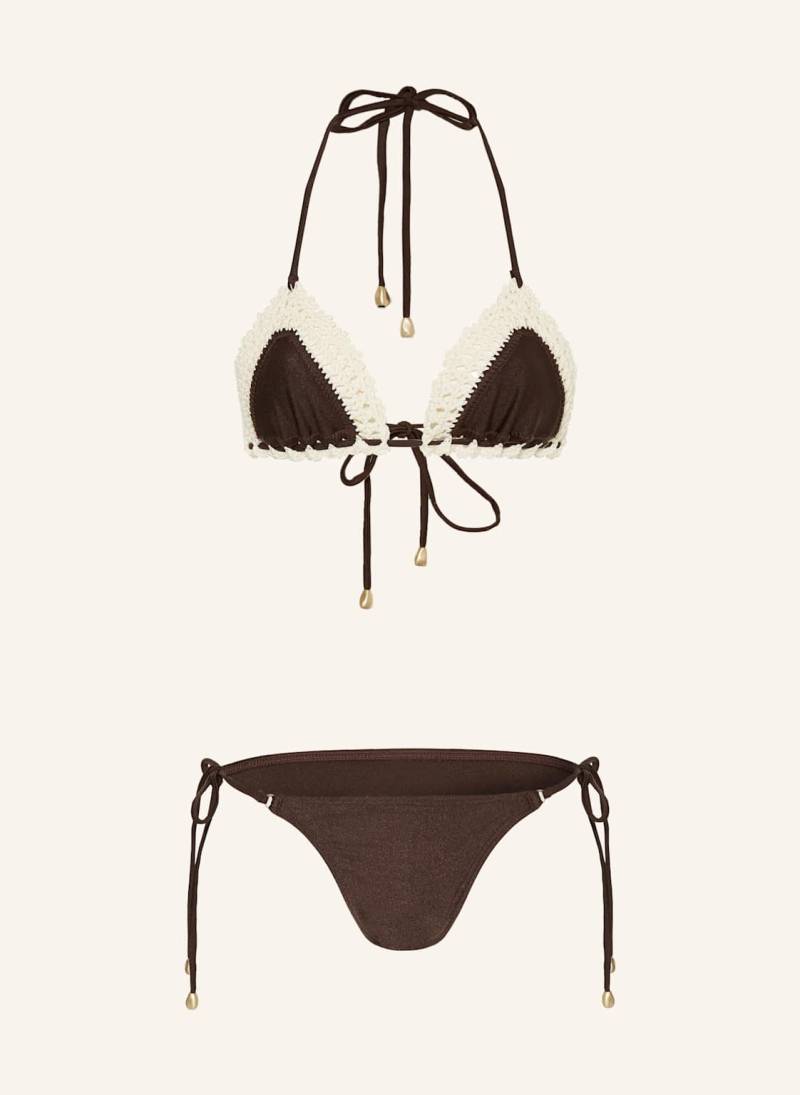 Zimmermann Triangel-Bikini Acacia braun von Zimmermann