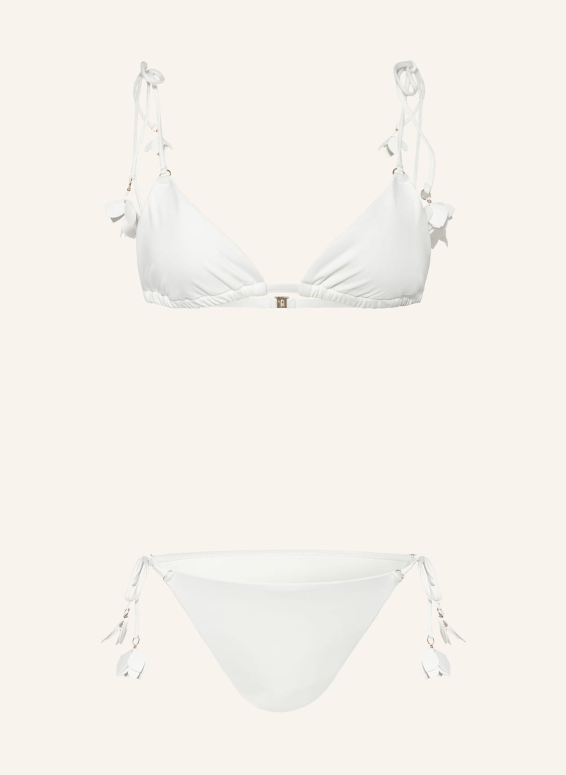 Zimmermann Triangel-Bikini Pop Flower weiss von Zimmermann