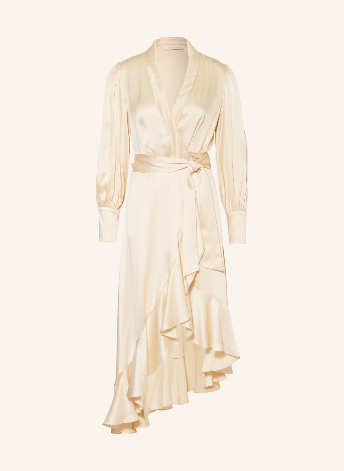 Zimmermann Wickelkleid Aus Seide Mit Volants beige Zimmermann Wickelkleid Aus Seide Mit Volants beige von Zimmermann