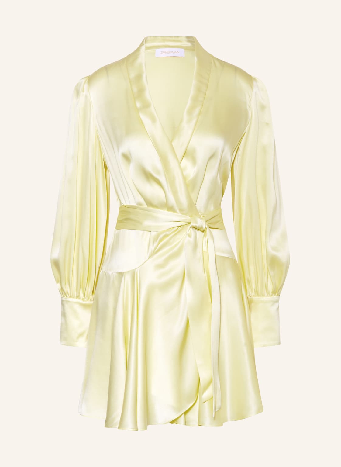 Zimmermann Wickelkleid Aus Seide gelb Zimmermann Wickelkleid Aus Seide gelb von Zimmermann