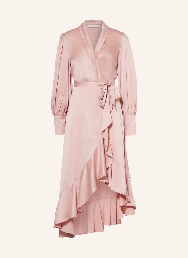 Zimmermann Wickelkleid Aus Seide rosa von Zimmermann