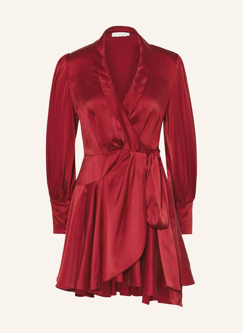 Zimmermann Wickelkleid Aus Seide rot von Zimmermann