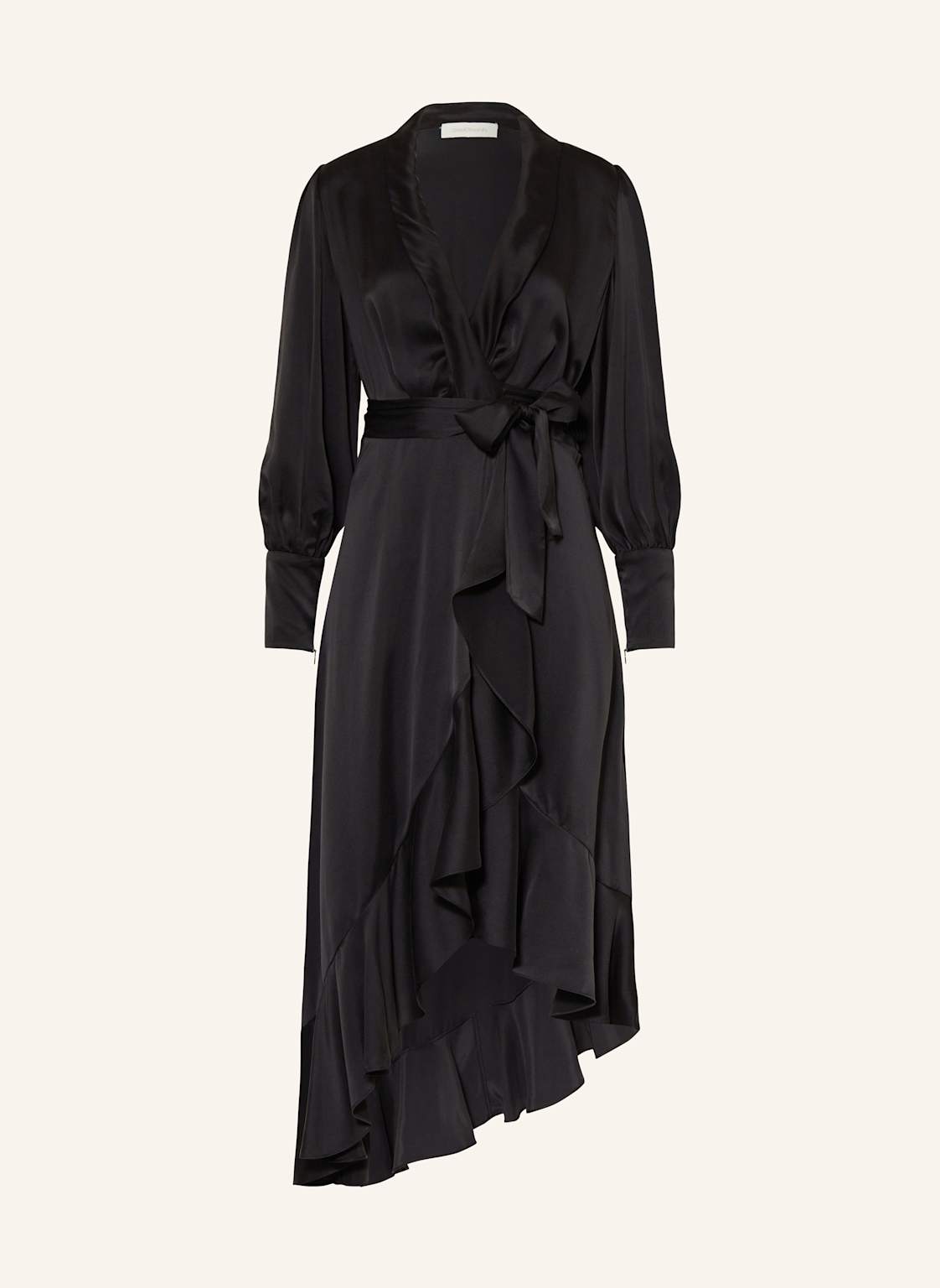 Zimmermann Wickelkleid Aus Seide schwarz von Zimmermann