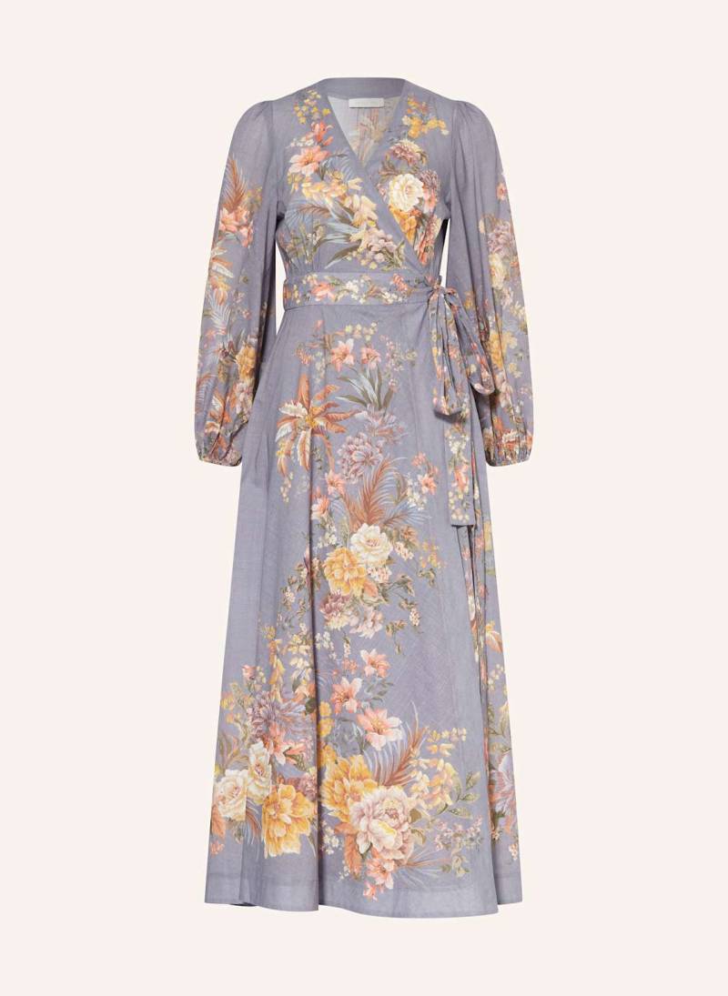 Zimmermann Wickelkleid Tallow blau von Zimmermann