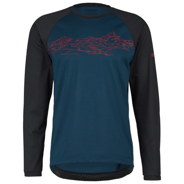 Zimtstern - PureFlowz Shirt L/S - Velotrikot Gr L blau/schwarz von Zimtstern