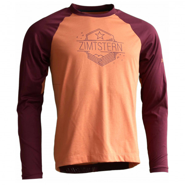 Zimtstern - Pureflowz Shirt L/S - Velotrikot Gr L;M;S;XL;XXL grau;rot von Zimtstern