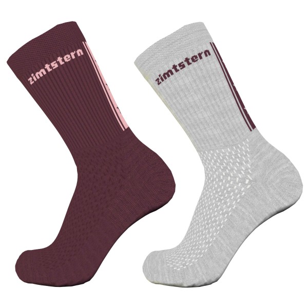 Zimtstern - Starsockz 2-Pack - Multifunktionssocken Gr 36-39;40-43;44-47 grau;schwarz/grau von Zimtstern