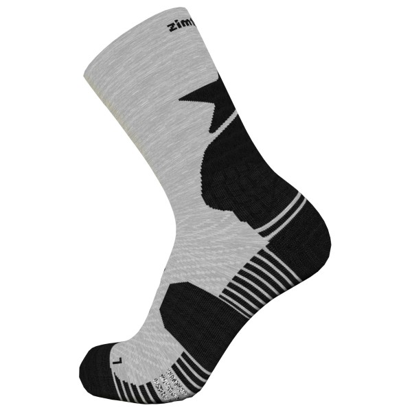 Zimtstern - Techsockz MTB Performance Sock - Multifunktionssocken Gr 36-39;40-43;44-47 grau;schwarz von Zimtstern