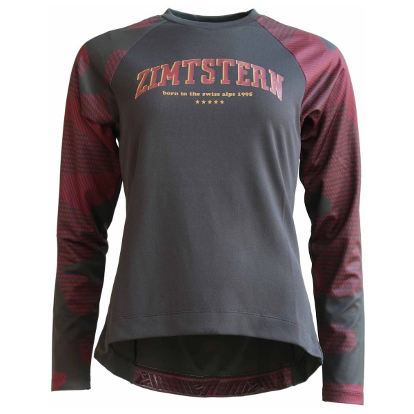 Zimtstern - Women's Braapz Shirt L/S - Velotrikot Gr L grau von Zimtstern