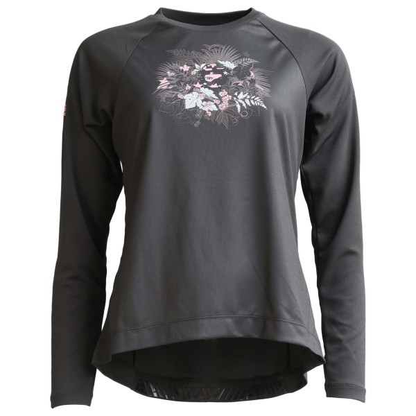 Zimtstern - Women's Braapz Shirt Print L/S - Velotrikot Gr XS grau/schwarz von Zimtstern