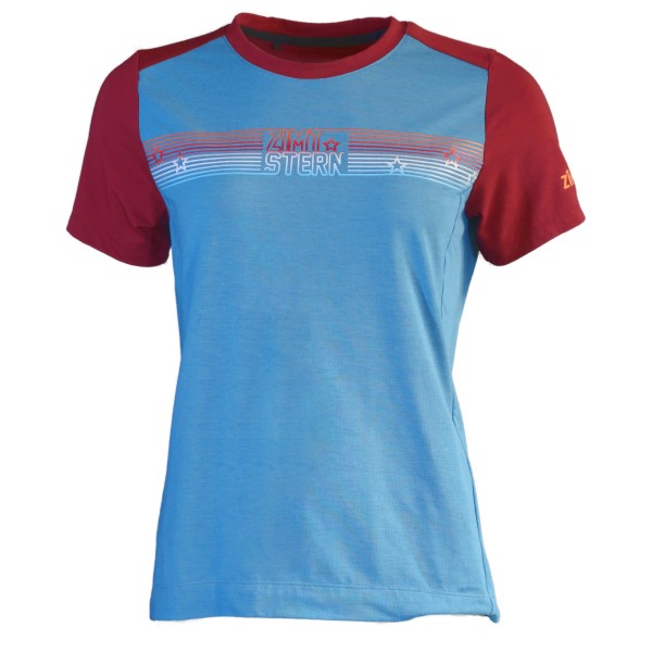Zimtstern - Women's Trailflowz Shirt S/S - Velotrikot Gr L blau von Zimtstern