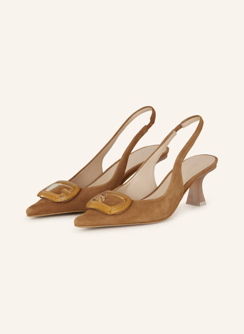 Zinda Slingpumps Galia braun von Zinda