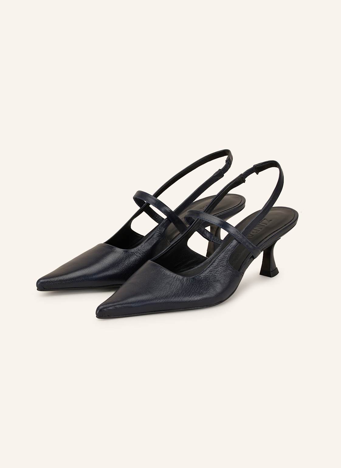 Zinda Slingpumps Madras blau von Zinda