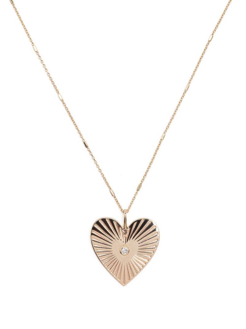 Zoë Chicco 14kt yellow gold Radiant Heart diamond necklace von Zoë Chicco