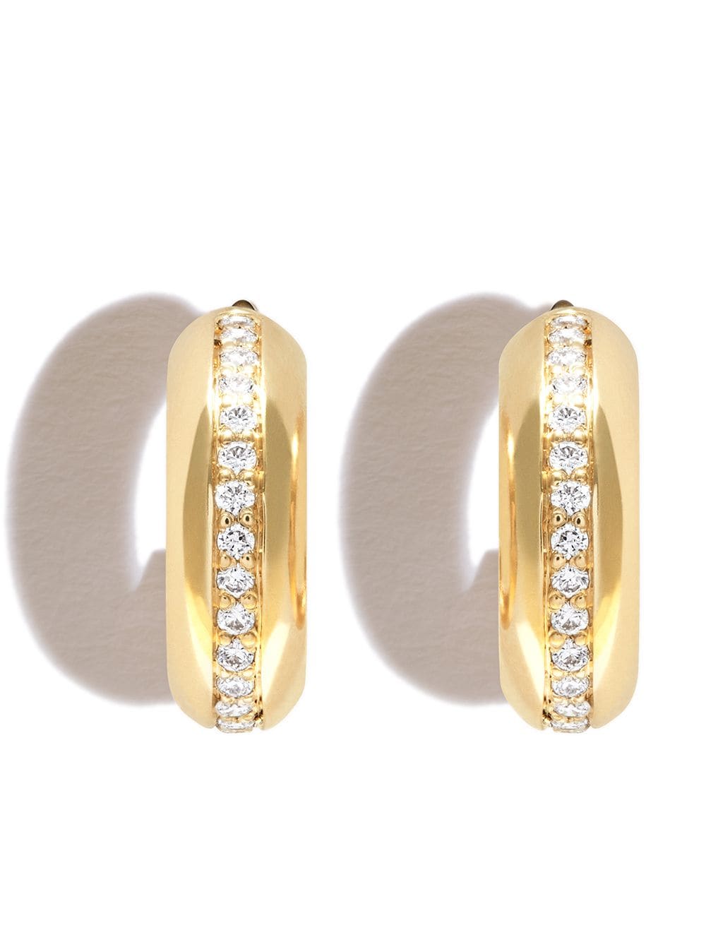 Zoë Chicco 14kt yellow gold diamond hoop earrings von Zoë Chicco