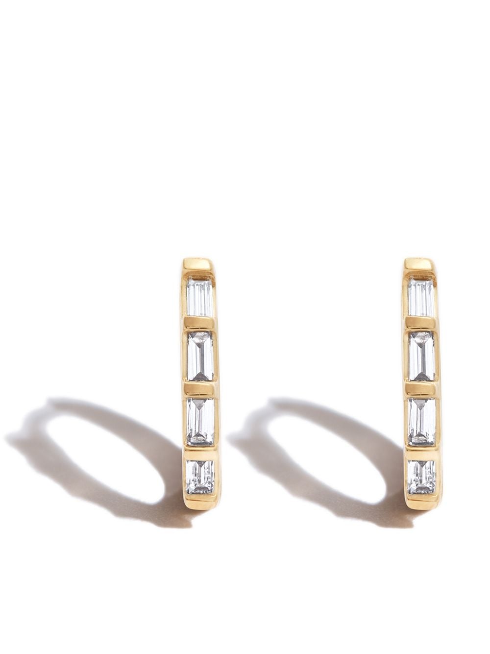 Zoë Chicco 14kt yellow gold diamond huggie hoop earrings von Zoë Chicco