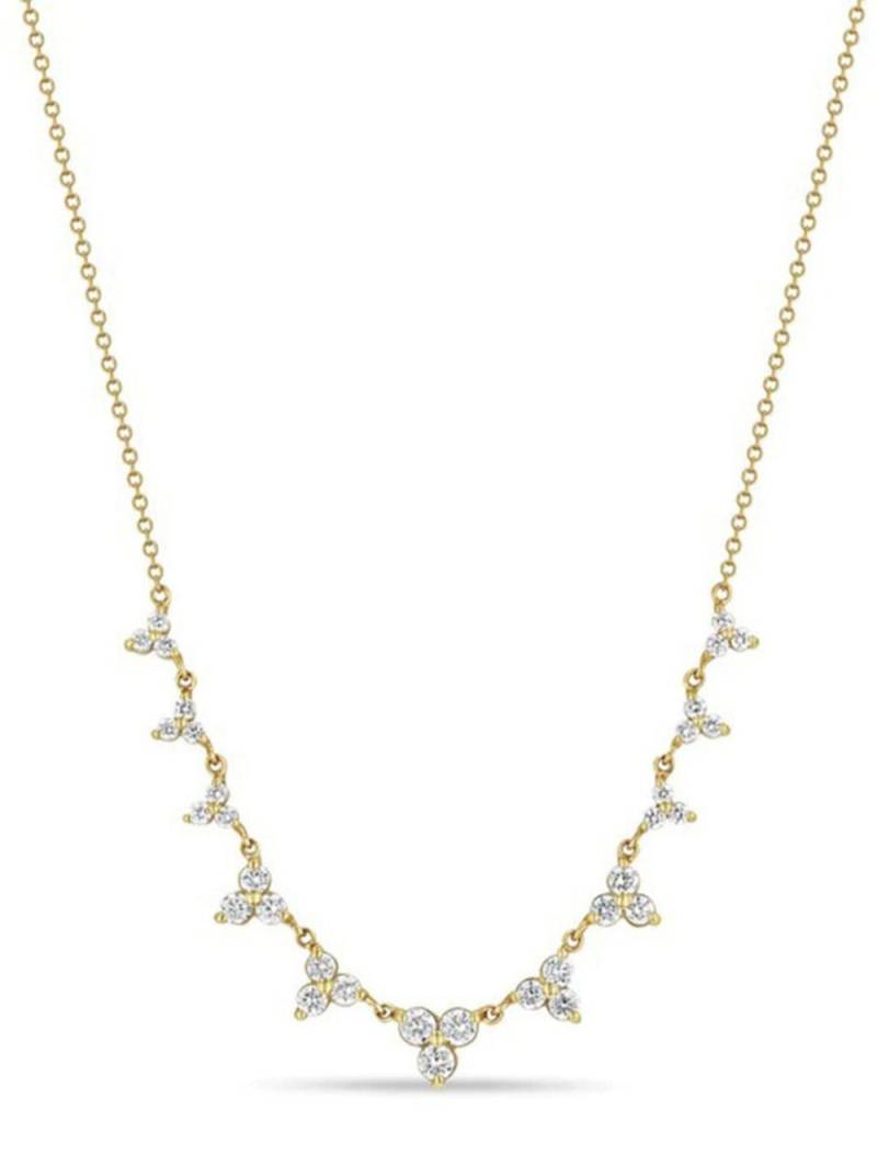 Zoë Chicco 14kt yellow gold diamond trio necklace von Zoë Chicco