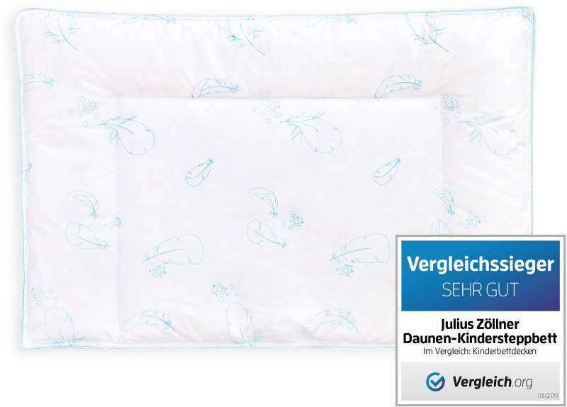 Julius Zöllner Daunenkissen »Daunen-Kinderkopfkissen, Kissen Made in Germany«, Füllung: 90% Gänsedaunen, 10% Gänsefedern, Bezug: 100% Baumwolle, (1 St.), Kissen 40x60 cm von Julius Zöllner