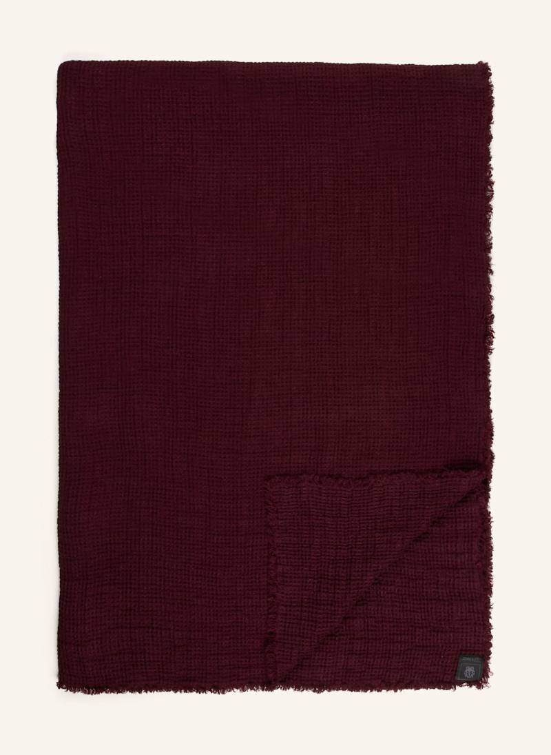Zoeppritz Leinen-Plaid Honeybee rot von Zoeppritz