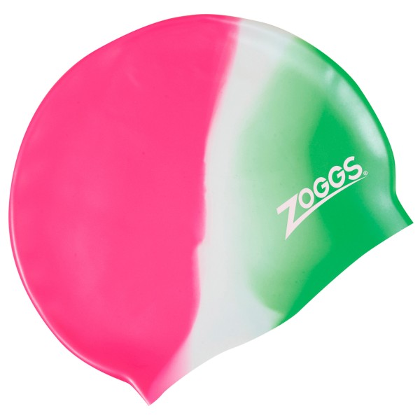 Zoggs - Kid's Silicone Cap Multi Colour - Badekappe grau/weiß von Zoggs