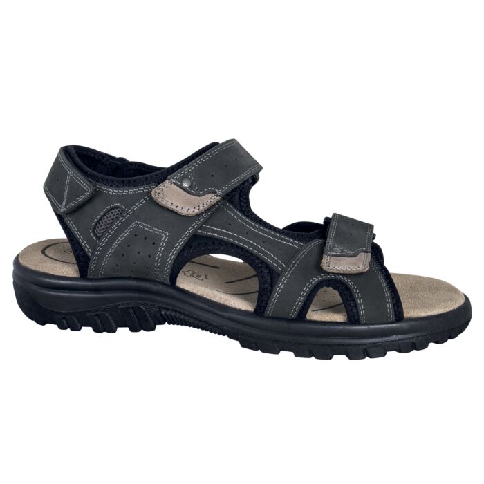 Trekking Sandale Nubuckleder Unisex schwarz schwarz Trekking Sandale Nubuckleder Unisex schwarz schwarz von Zoth