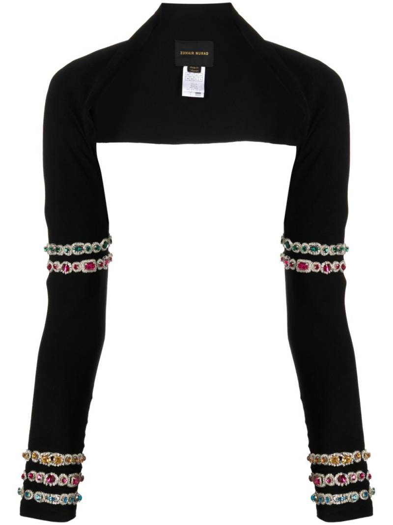 Zuhair Murad bead-embroidered cady bolero - Black von Zuhair Murad