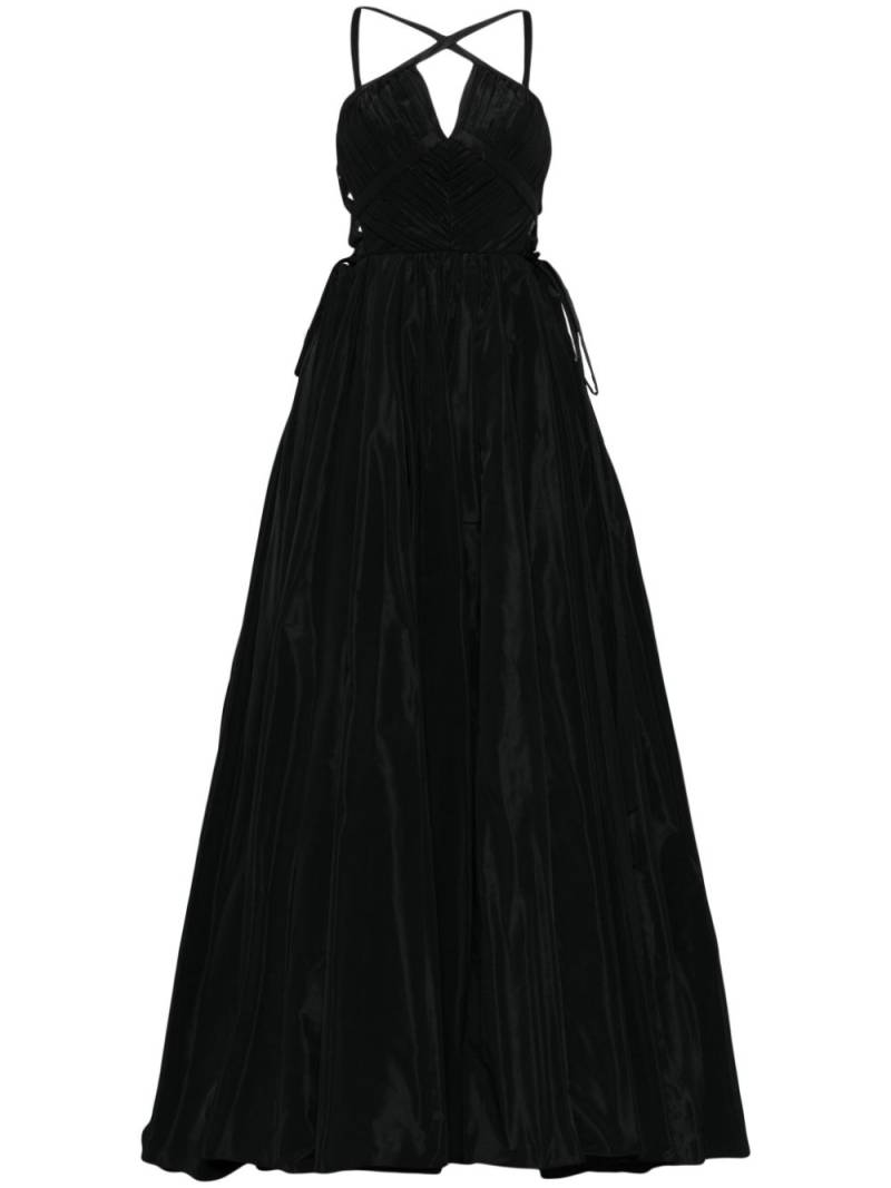 Zuhair Murad cross-strap taffeta gown - Black von Zuhair Murad