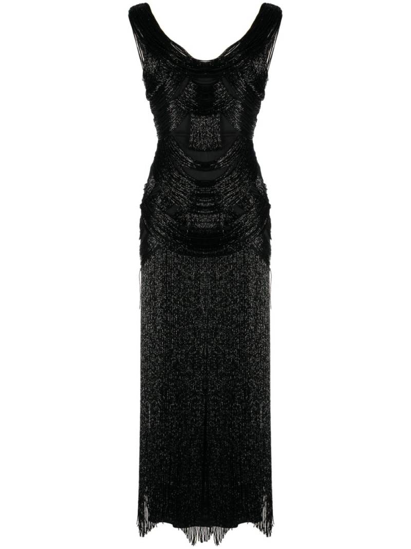 Zuhair Murad fringe-embellishment maxi dress - Black von Zuhair Murad