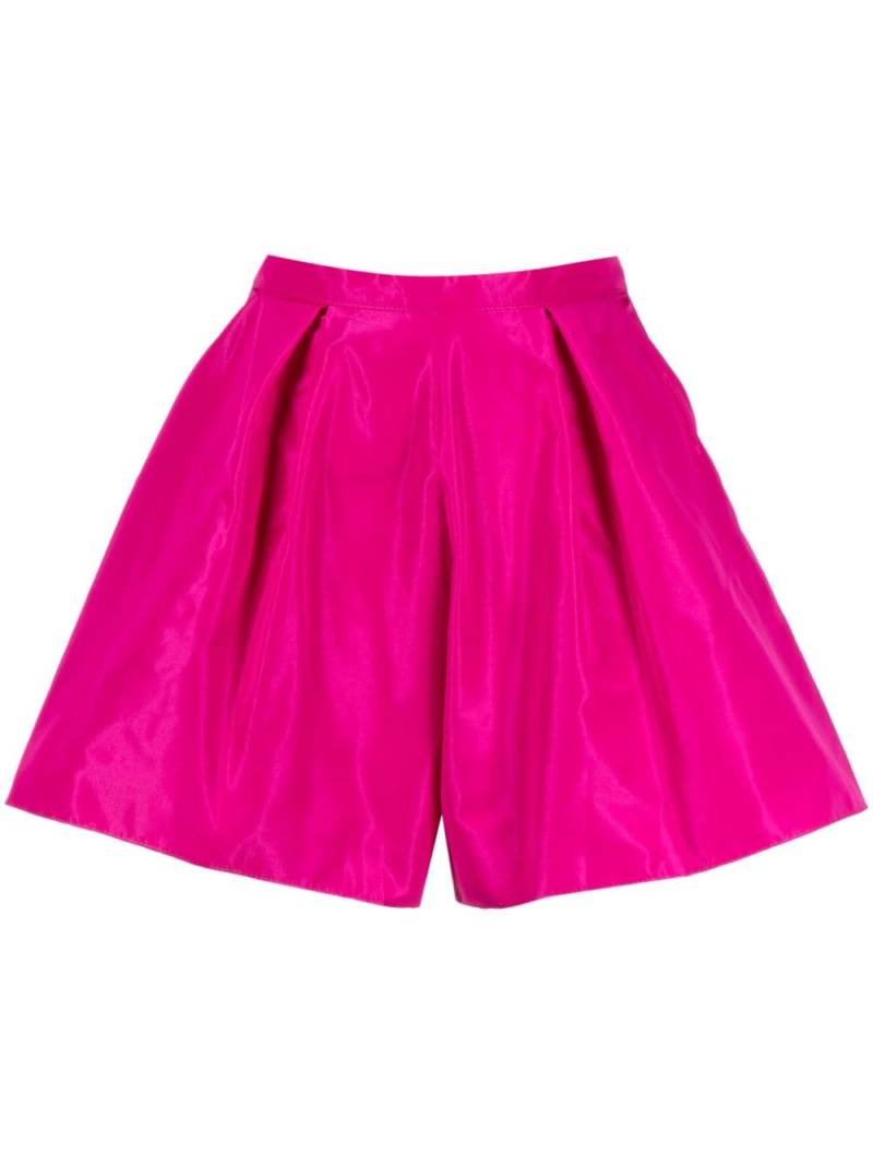 Zuhair Murad satin-finish high-waisted shorts - Purple von Zuhair Murad