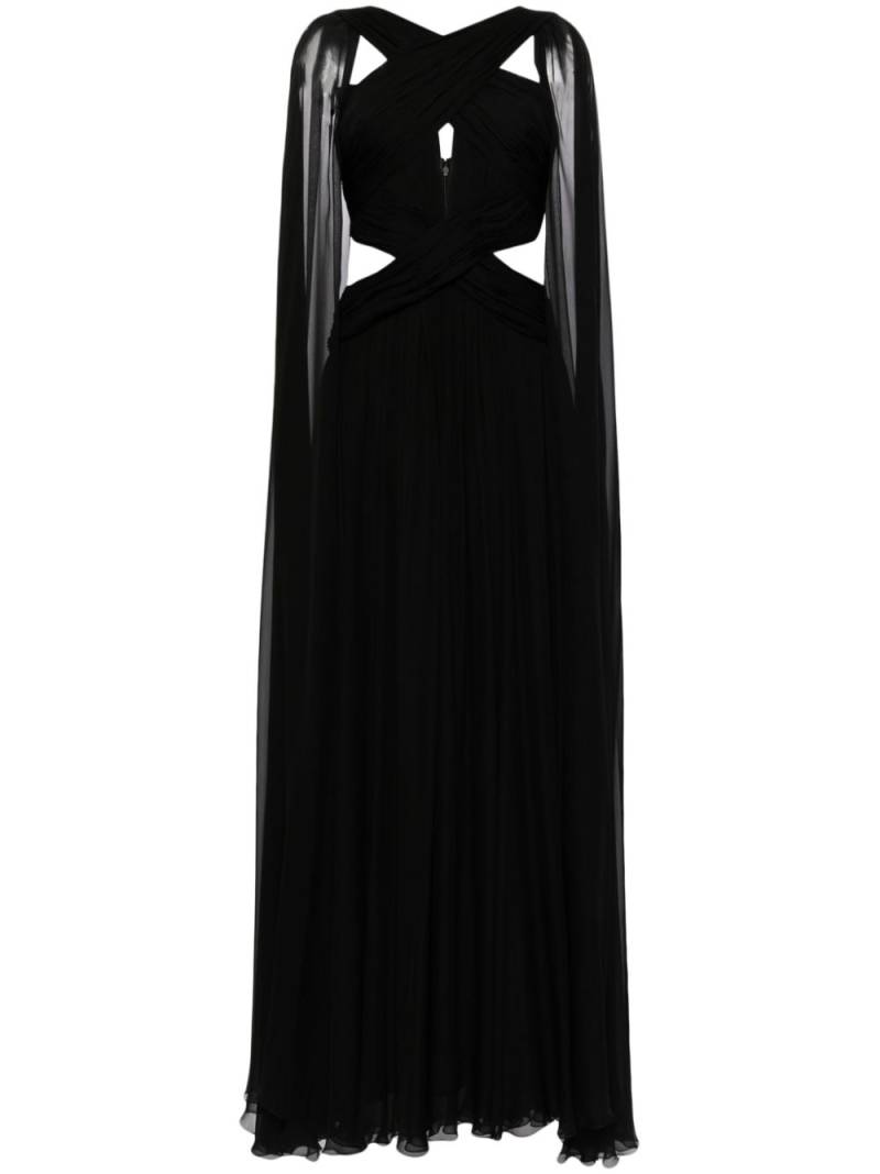 Zuhair Murad silk-chiffon cape gown - Black von Zuhair Murad