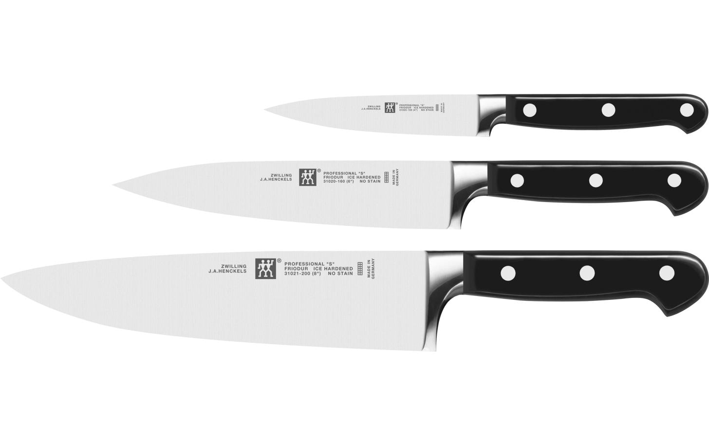 Zwilling Kochmesser »Professional S Messerset 3-teilig«, (1 tlg.) von Zwilling