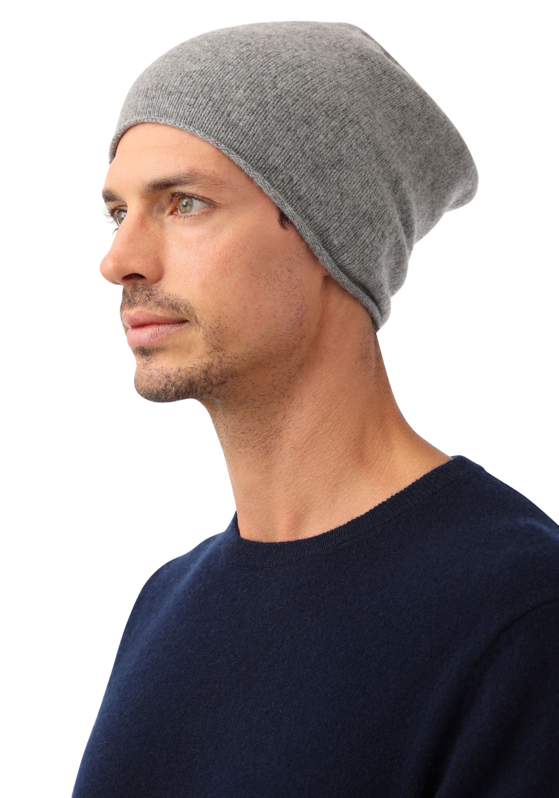 Zwillingsherz Beanie, mit kleinem Rollrand, One size von Zwillingsherz