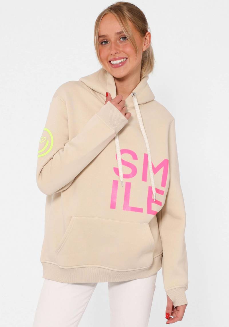 Zwillingsherz Hoodie »"Alissa"«, mit SMILE Print von Zwillingsherz