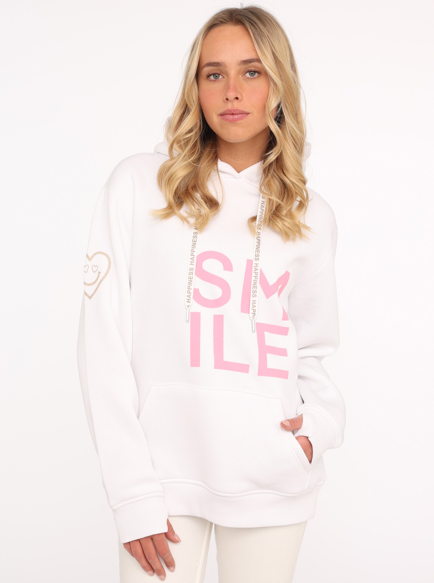 Zwillingsherz Hoodie »"Alissa"«, mit SMILE Print von Zwillingsherz