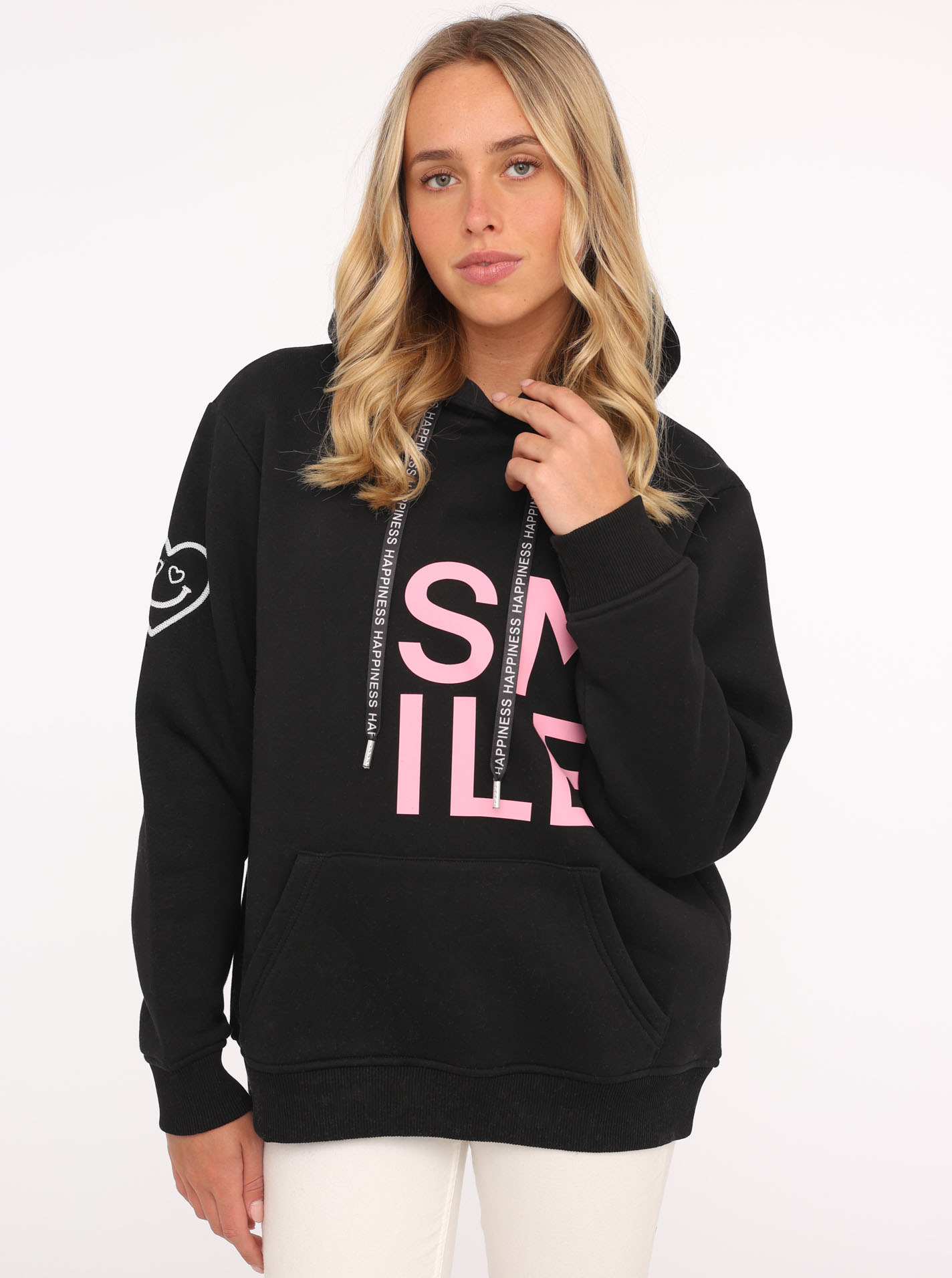 Zwillingsherz Hoodie »"Alissa"«, mit SMILE Print von Zwillingsherz