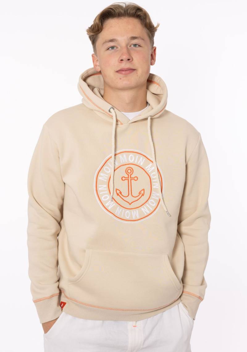 Zwillingsherz Hoodie »"Anker & Moin" Herren«, mit neongelber Kontrastnaht von Zwillingsherz